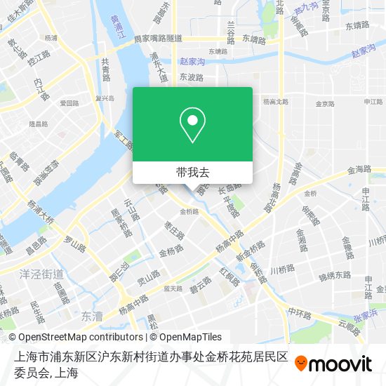 上海市浦东新区沪东新村街道办事处金桥花苑居民区委员会地图