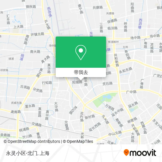 永灵小区-北门地图