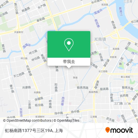 虹杨南路1377号三区19A地图