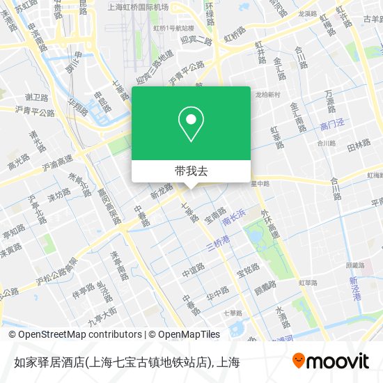 如家驿居酒店(上海七宝古镇地铁站店)地图