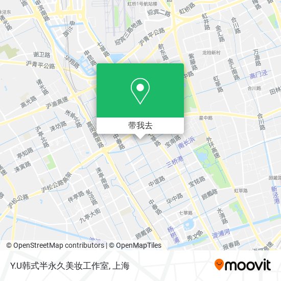Y.U韩式半永久美妆工作室地图