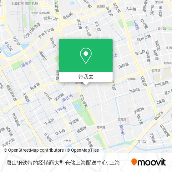 唐山钢铁特约经销商大型仓储上海配送中心地图