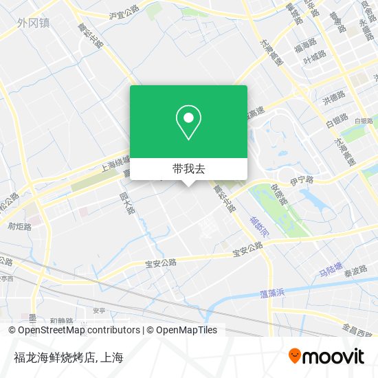 福龙海鲜烧烤店地图