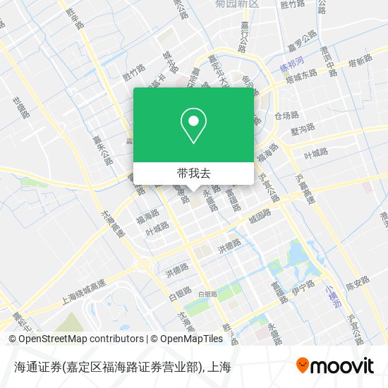 海通证券(嘉定区福海路证券营业部)地图