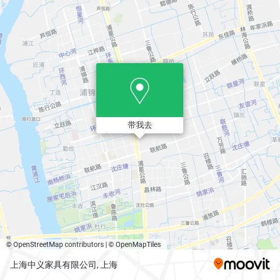 上海中义家具有限公司地图