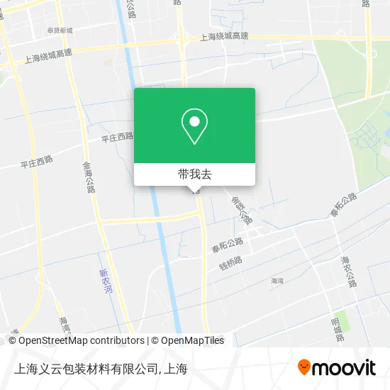 上海义云包装材料有限公司地图
