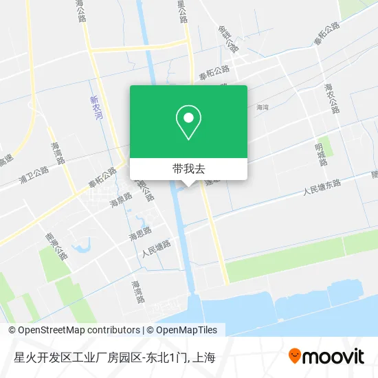 星火开发区工业厂房园区-东北1门地图