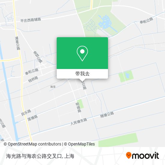 海光路与海农公路交叉口地图