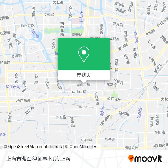 上海市蓝白律师事务所地图