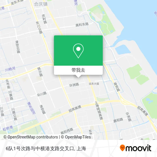 6队1号次路与中横港支路交叉口地图