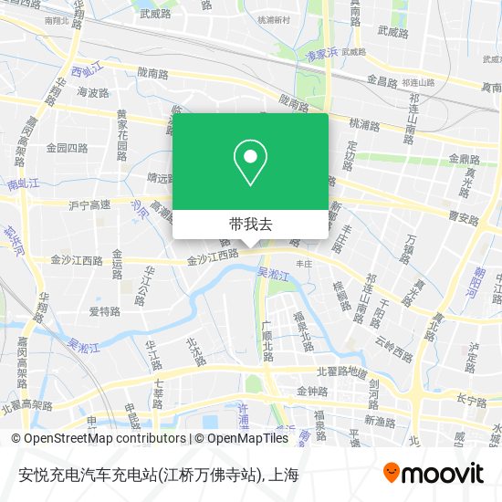 安悦充电汽车充电站(江桥万佛寺站)地图