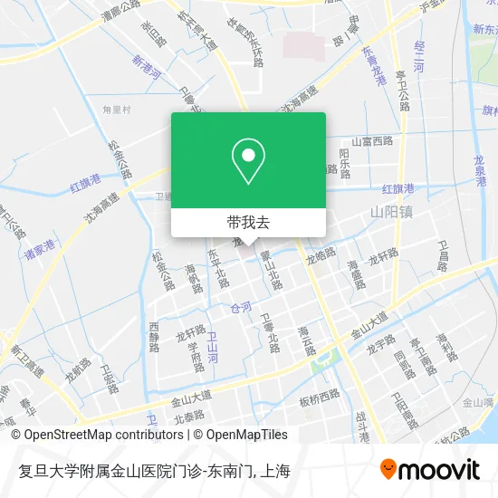 复旦大学附属金山医院门诊-东南门地图