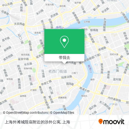 上海外滩城隍庙附近的涉外公寓地图
