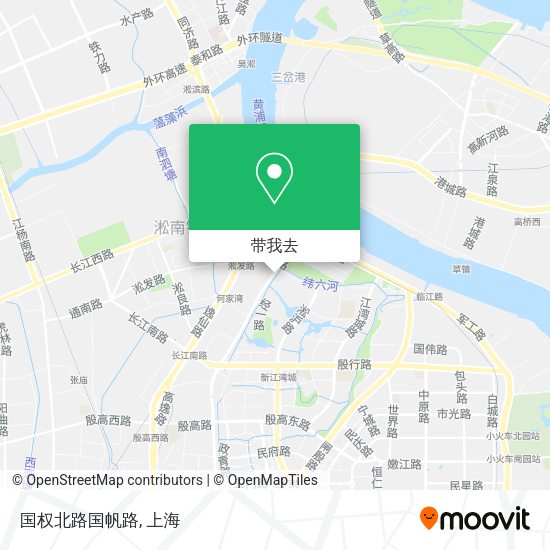 国权北路国帆路地图