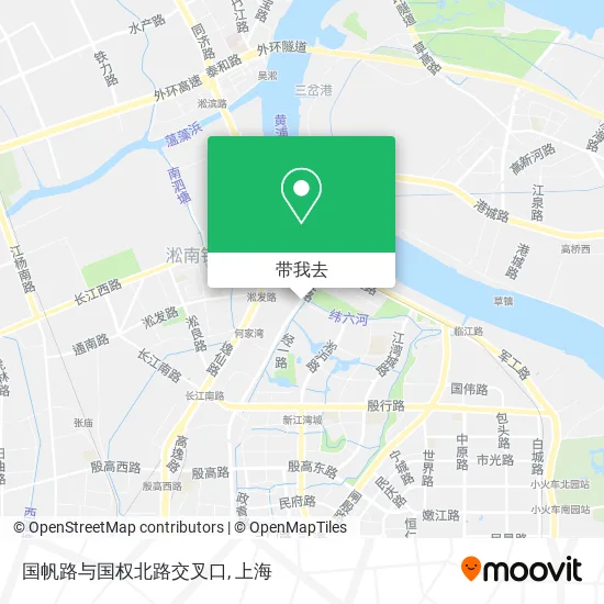国帆路与国权北路交叉口地图