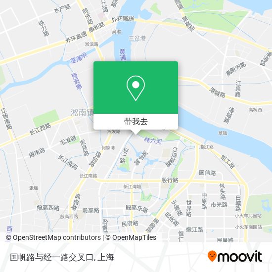 国帆路与经一路交叉口地图