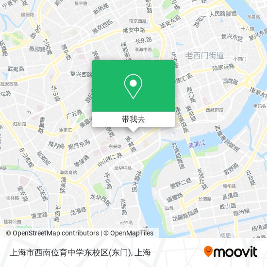 上海市西南位育中学东校区(东门)地图
