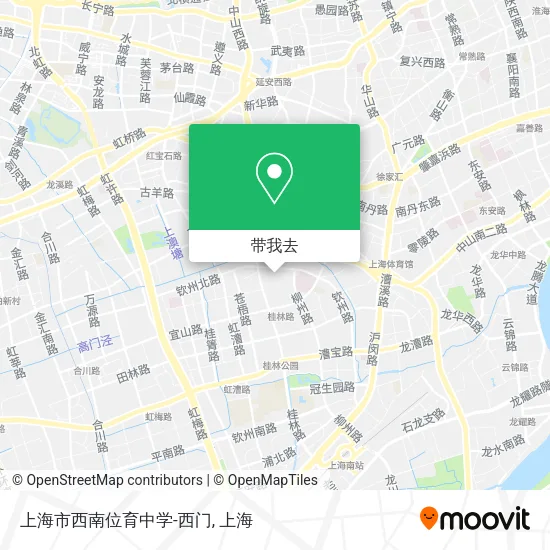 上海市西南位育中学-西门地图