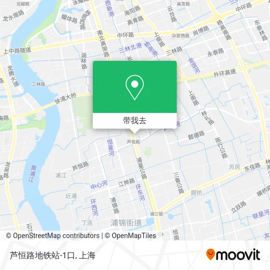 芦恒路地铁站-1口地图