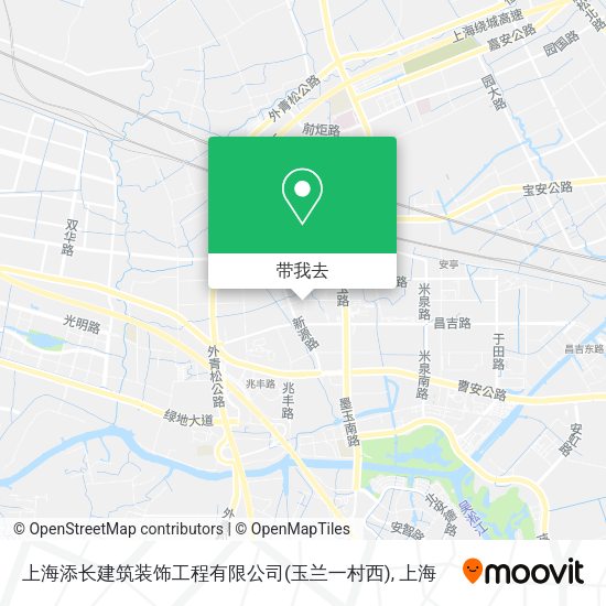 上海添长建筑装饰工程有限公司(玉兰一村西)地图