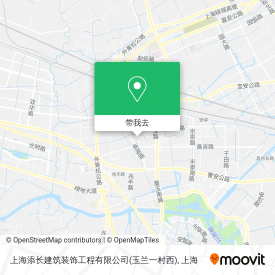 上海添长建筑装饰工程有限公司(玉兰一村西)地图