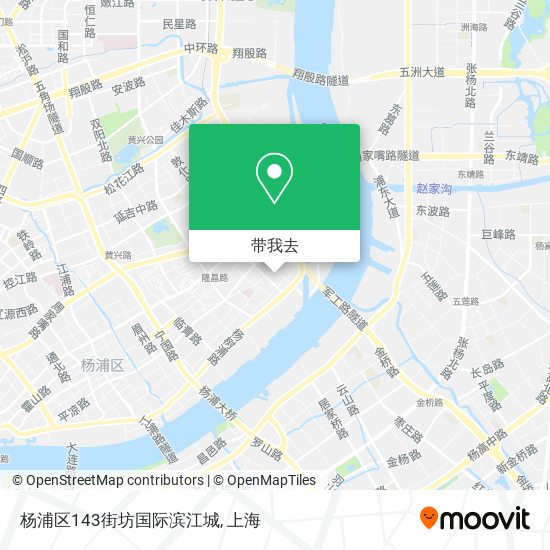 杨浦区143街坊国际滨江城地图