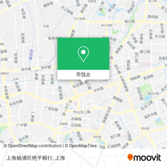 上海杨浦区艳平粮行地图
