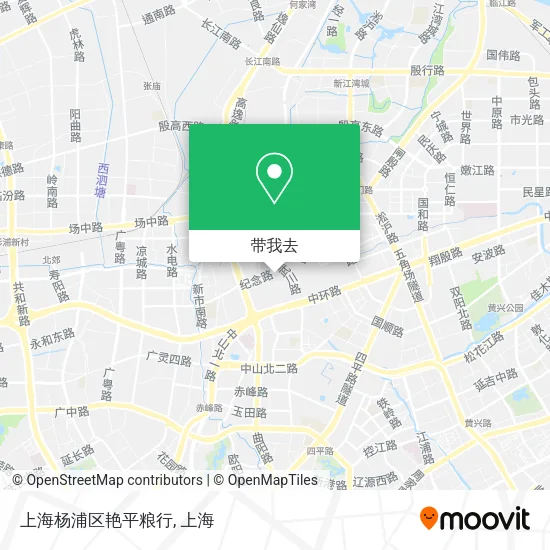上海杨浦区艳平粮行地图