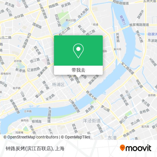 钟路炭烤(滨江百联店)地图