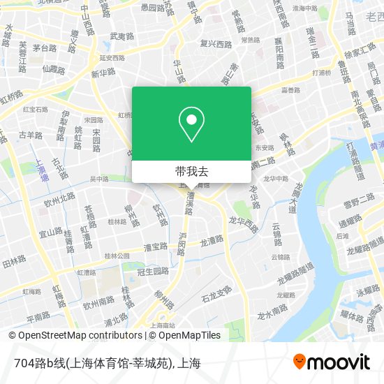 704路b线(上海体育馆-莘城苑)地图