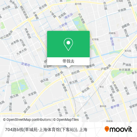704路b线(莘城苑-上海体育馆(下客站))地图