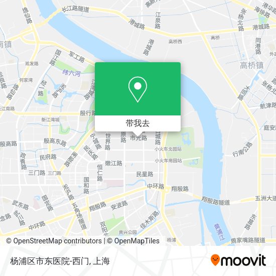 杨浦区市东医院-西门地图
