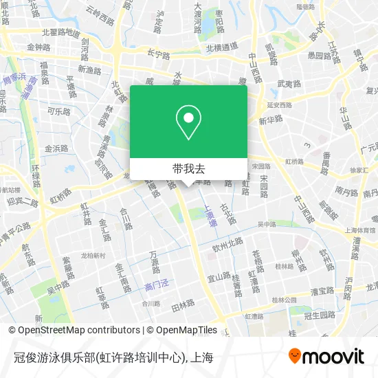 冠俊游泳俱乐部(虹许路培训中心)地图