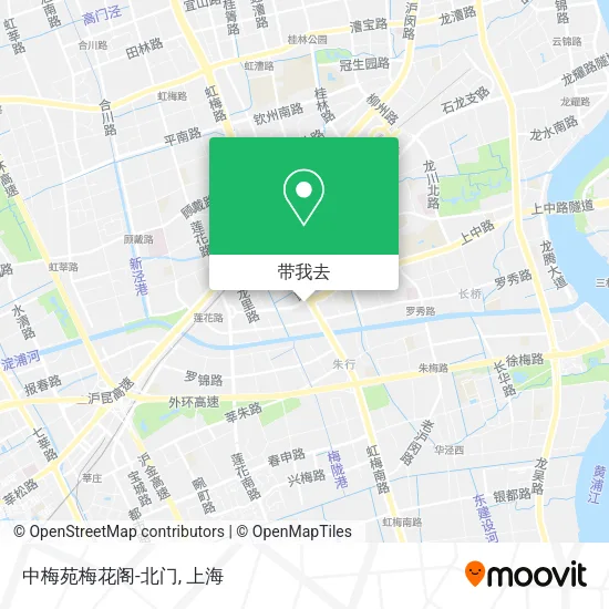 中梅苑梅花阁-北门地图