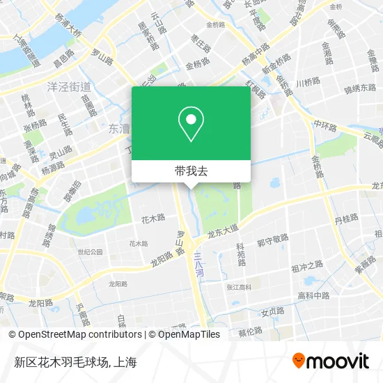 新区花木羽毛球场地图