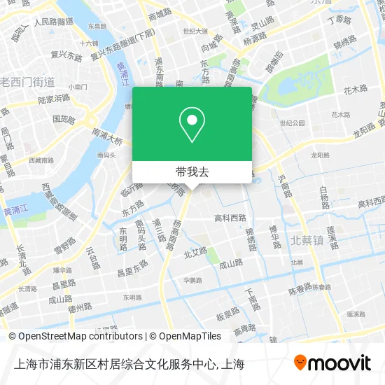 上海市浦东新区村居综合文化服务中心地图