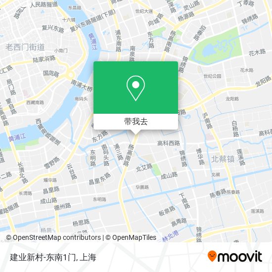 建业新村-东南1门地图