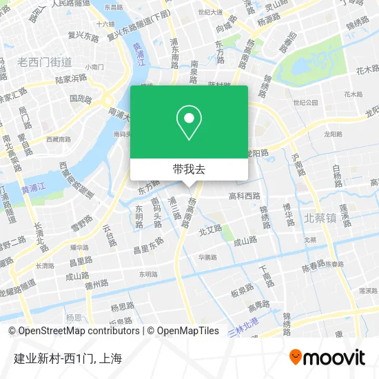 建业新村-西1门地图