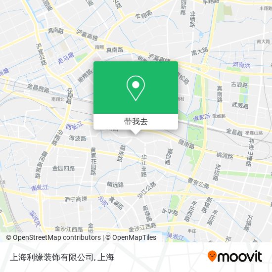 上海利缘装饰有限公司地图