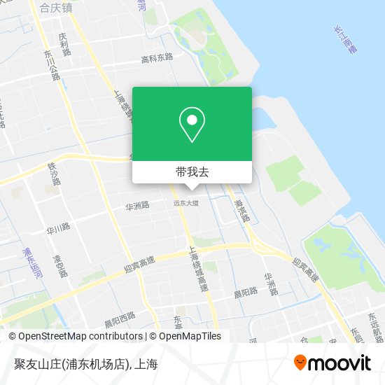 聚友山庄(浦东机场店)地图