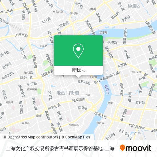 上海文化产权交易所汲古斋书画展示保管基地地图