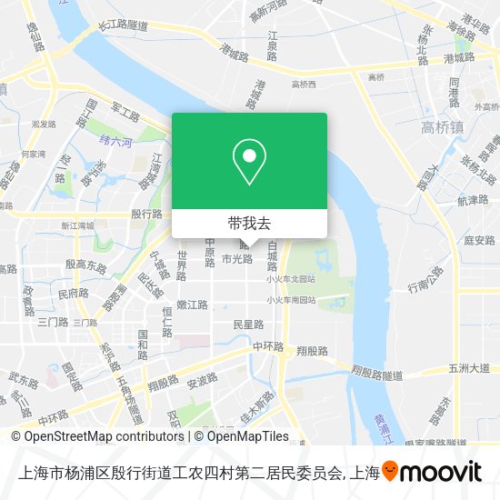 上海市杨浦区殷行街道工农四村第二居民委员会地图