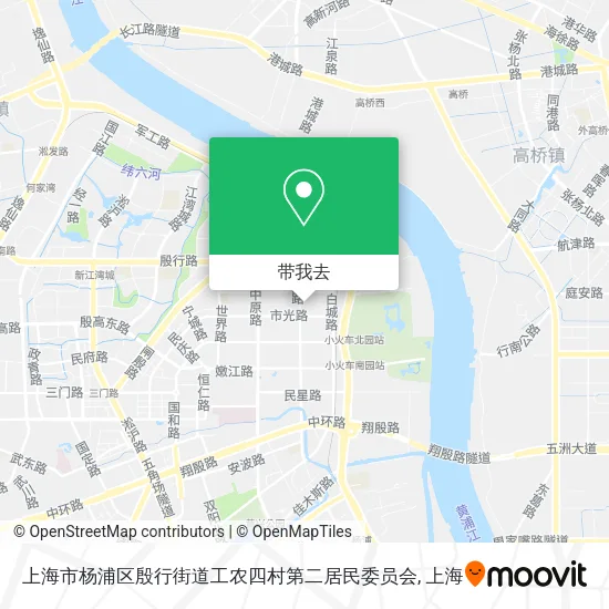 上海市杨浦区殷行街道工农四村第二居民委员会地图