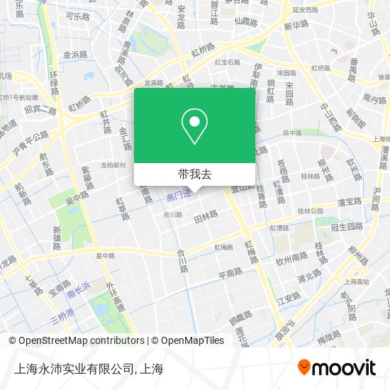 上海永沛实业有限公司地图