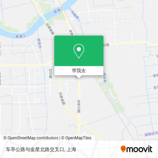 车亭公路与金星北路交叉口地图