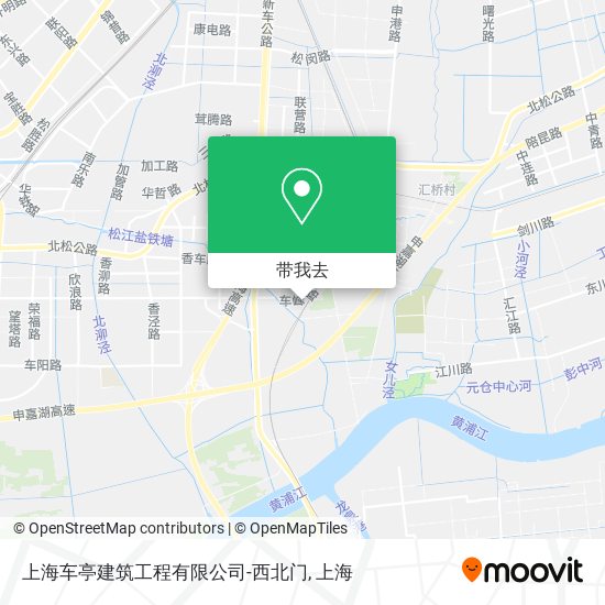 上海车亭建筑工程有限公司-西北门地图