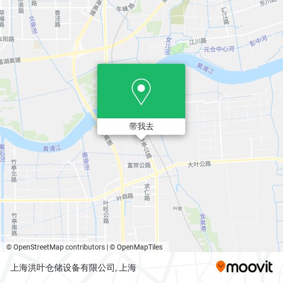 上海洪叶仓储设备有限公司地图