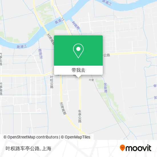 叶权路车亭公路地图