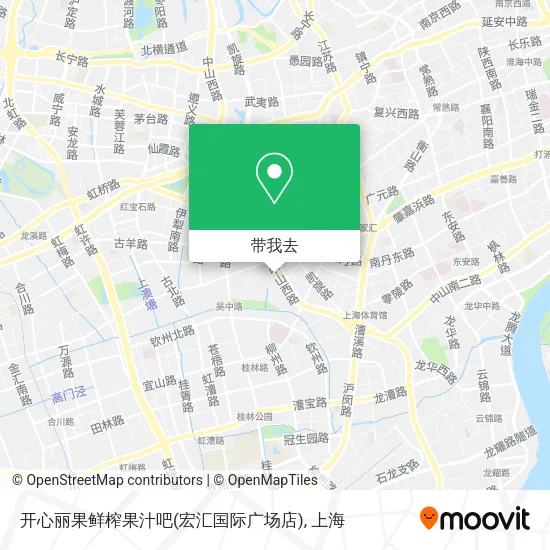 开心丽果鲜榨果汁吧(宏汇国际广场店)地图