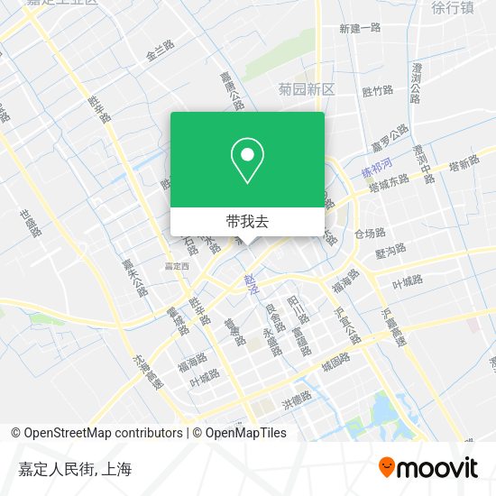 嘉定人民街地图